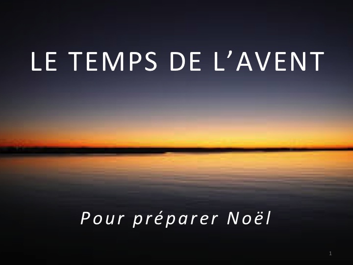 Le temps de l'Avent